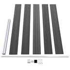 Set Pannelli di Recinzione WPC 699x105 cm Nero