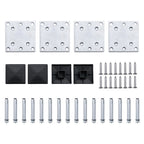 Set Pannello di Recinzione WPC 526x146 cm Marrone
