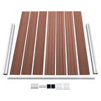Set Pannelli di Recinzione in WPC 872x146 cm Marrone