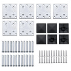 Set Pannelli di Recinzione in WPC 872x146 cm Marrone