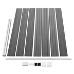 Set Pannello di Recinzione in WPC 526x146 cm Grigio