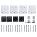Set Pannello di Recinzione in WPC 526x146 cm Grigio