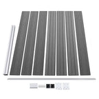Set Pannello di Recinzione in WPC 699x146 cm Grigio