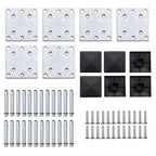 Set Pannello di Recinzione in WPC 872x146 cm Grigio