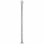 Doccia da Giardino con Base Marrone 220 cm in Acciaio Inossidabile