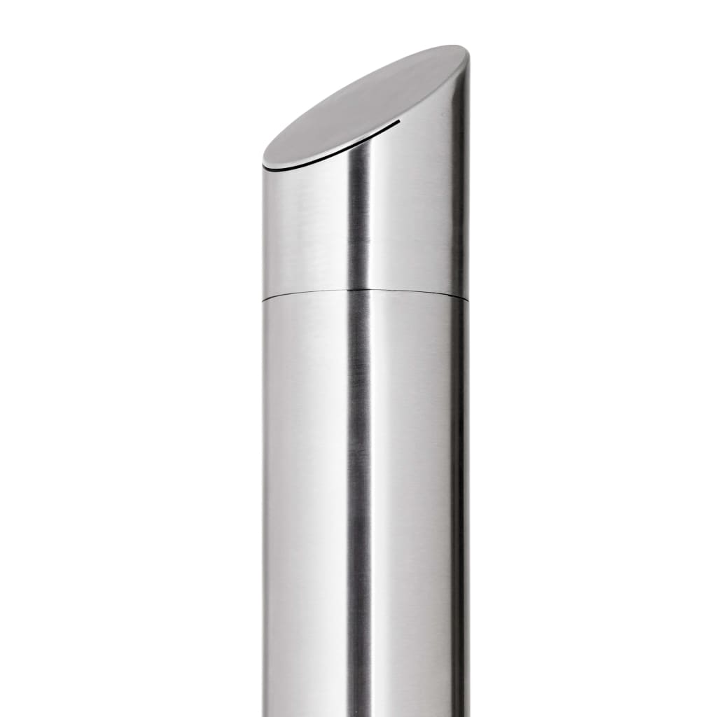 Doccia da Giardino con Base Marrone 225 cm in Acciaio Inossidabile