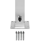 Doccia da Giardino con Base Marrone 225 cm in Acciaio Inossidabile