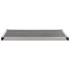Doccia da Giardino con Base Grigia 225 cm in Acciaio Inox