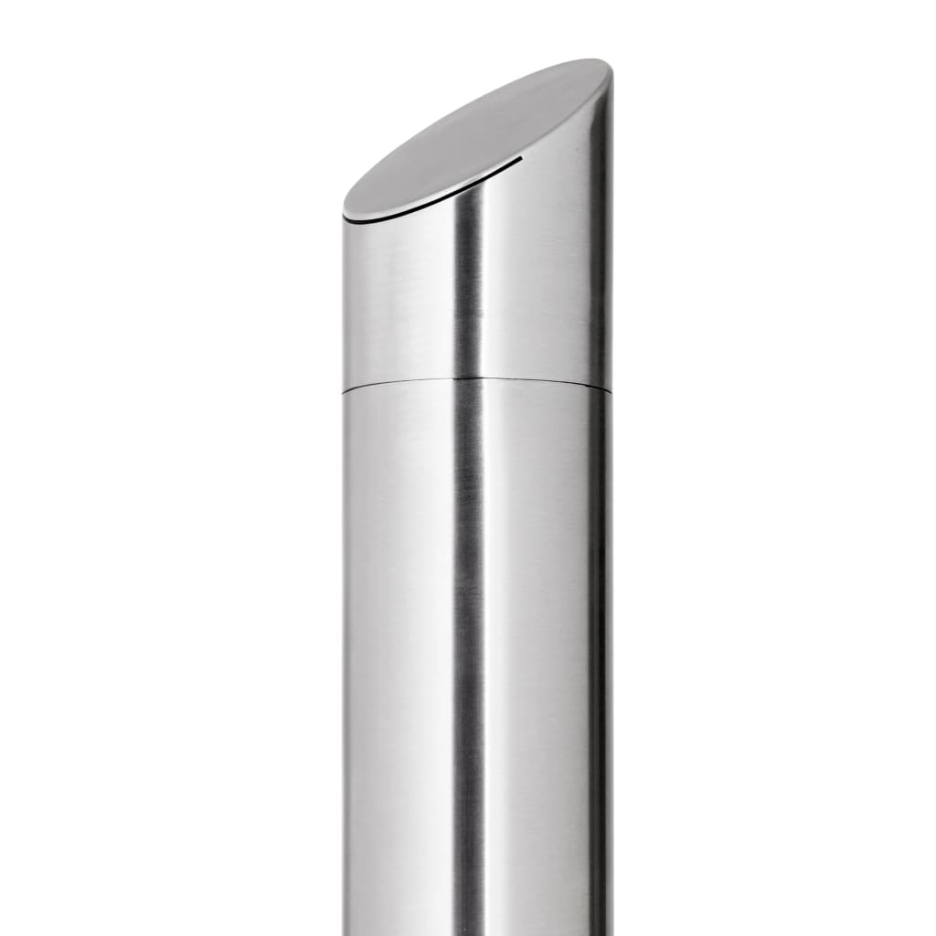 Doccia da Giardino con Base Grigia 225 cm in Acciaio Inox