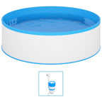 Piscina Fuori Terra 350x90 cm con Skimmer e Pompa Sospesi - Bianca