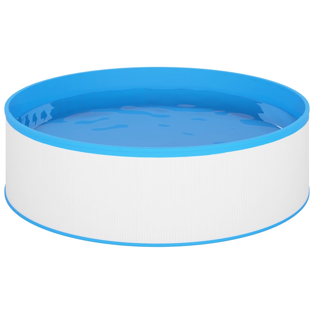 Piscina Fuori Terra 350x90 cm con Skimmer e Pompa Sospesi - Bianca