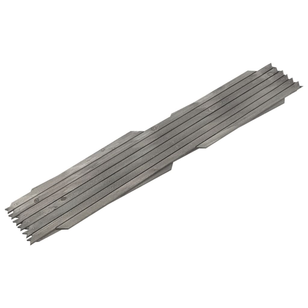 Recinzione a Traliccio 5 pezzi Legno Massello Abete Grigio 180x60 cm