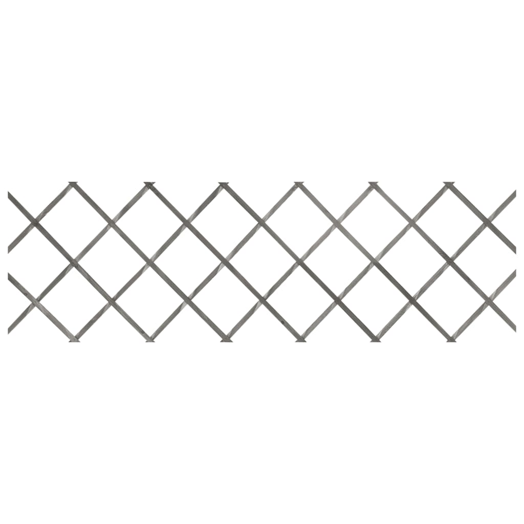 Recinzione a Traliccio 5 pezzi Legno Massello Abete Grigio 180x60 cm