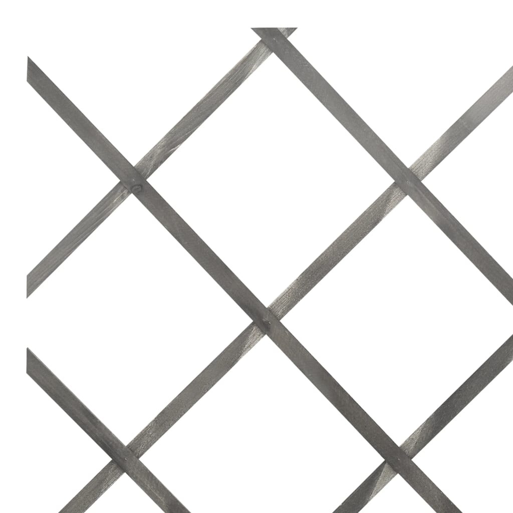 Recinzione a Traliccio 5 pezzi Legno Massello Abete Grigio 180x60 cm