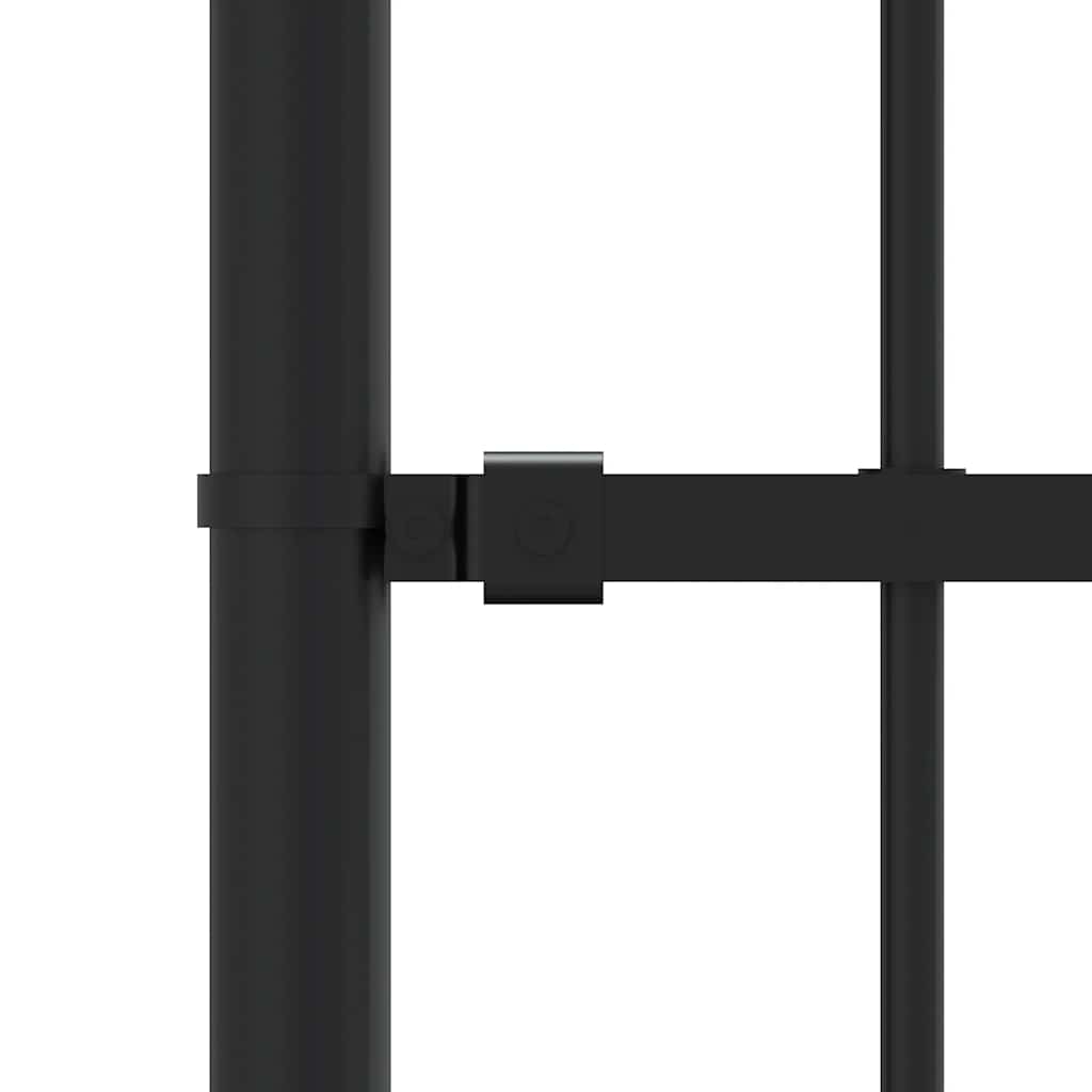 Recinzione da Giardino Woerden con Punta a Lancia Nera 240x100 cm in Acciaio