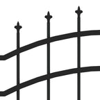 Recinzione da Giardino Woerden con Punta a Lancia Nera 240x150 cm in Acciaio