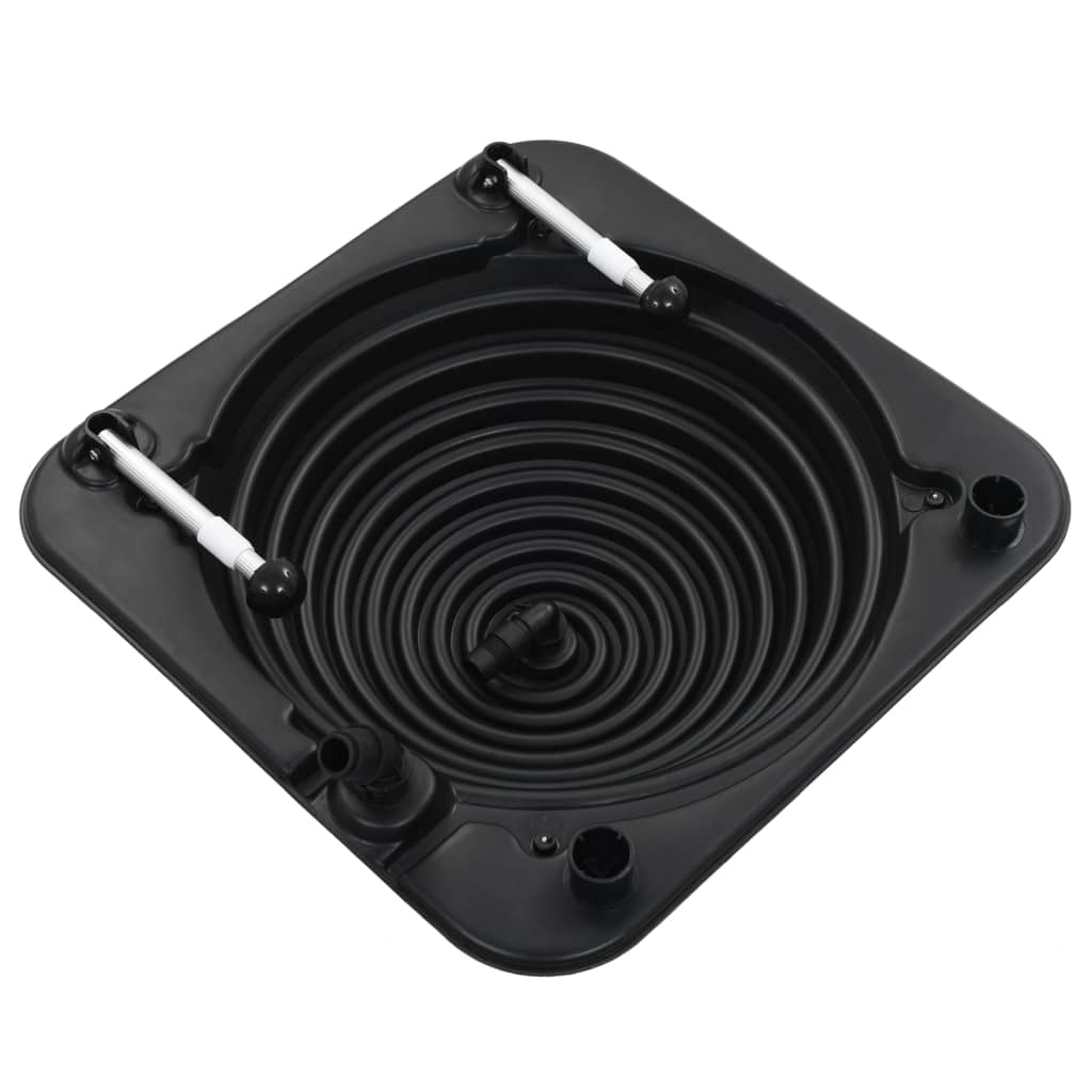 Riscaldatori Solari per Piscina 2 pz 75x75x73 cm HDPE Alluminio
