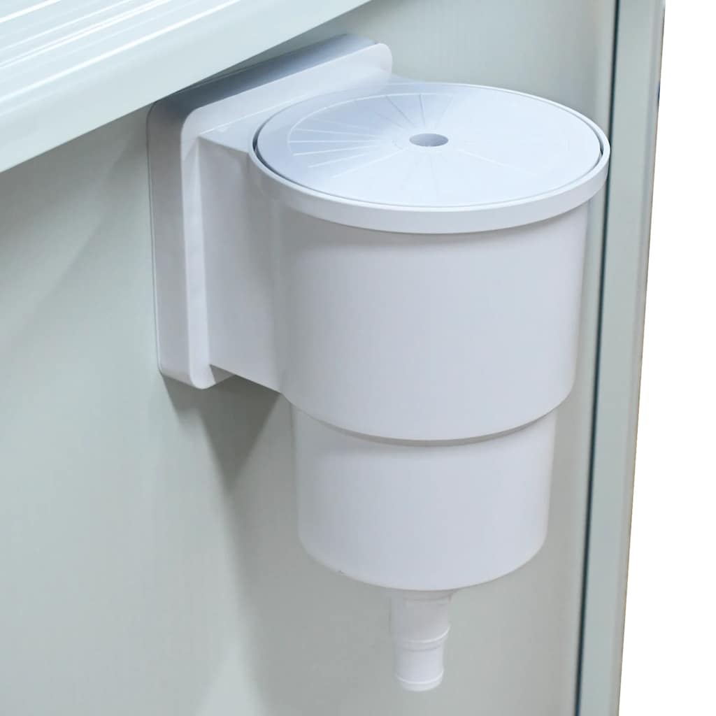 Piscina con Pareti in Acciaio Rotonda 460x120 cm Bianca