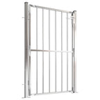 Cancello da giardino 100x145 cm in acciaio inox