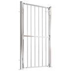 Cancello da giardino 100x175 cm in acciaio inox