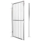 Cancello da giardino 100x175 cm in acciaio inox