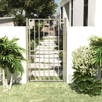 Cancello da giardino 100x175 cm in acciaio inox