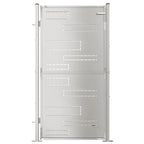Cancello da giardino 100x175 cm in acciaio inox