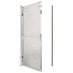 Cancello da giardino 100x175 cm in acciaio inox