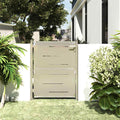 Cancello da giardino 100x120 cm in acciaio inossidabile