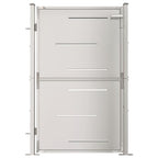 Cancello da giardino 100x145 cm in acciaio inox