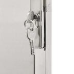 Cancello da giardino 100x145 cm in acciaio inox