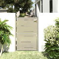Cancello da giardino 100x145 cm in acciaio inox