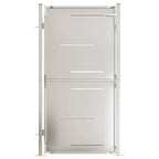 Cancello da giardino 100x175 cm in acciaio inox