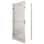 Cancello da giardino 100x175 cm in acciaio inox