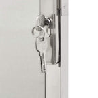 Cancello da giardino 100x175 cm in acciaio inox
