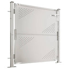 Cancello da giardino 100x100 cm in acciaio inox
