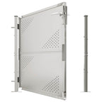Cancello da giardino 100x100 cm in acciaio inox