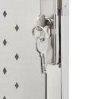 Cancello da giardino 100x100 cm in acciaio inox