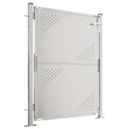 Cancello da giardino 100x120 cm in acciaio inox