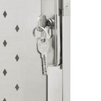 Cancello da giardino 100x120 cm in acciaio inox