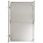 Cancello da giardino 100x145 cm in acciaio inox