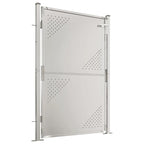 Cancello da giardino 100x145 cm in acciaio inox