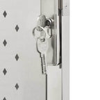 Cancello da giardino 100x145 cm in acciaio inox