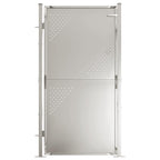 Cancello da giardino 100x175 cm in acciaio inox