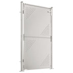Cancello da giardino 100x175 cm in acciaio inox