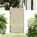 Cancello da giardino 100x175 cm in acciaio inox