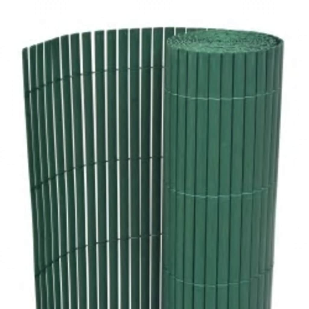 Recinzione da Giardino Doppio Lato PVC 90x400 cm Verde