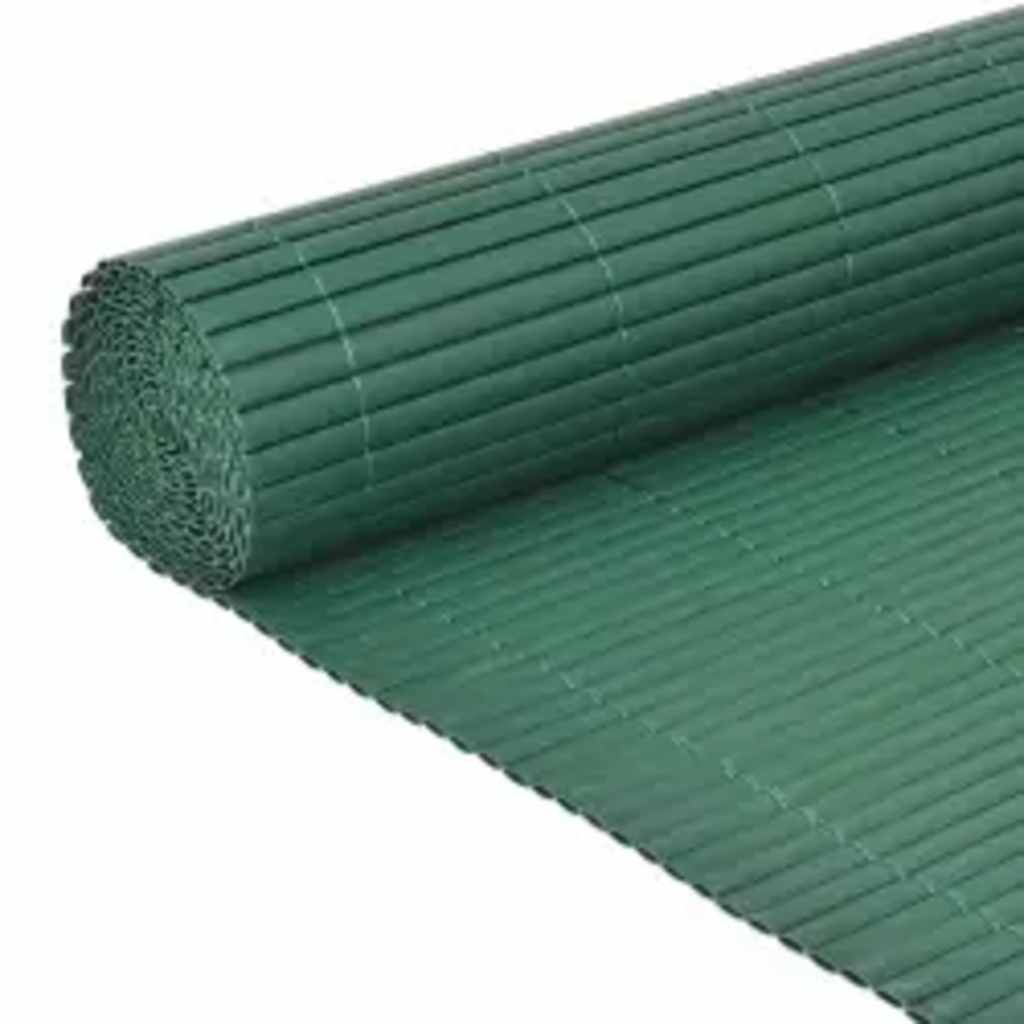 Recinzione da Giardino Doppio Lato PVC 90x400 cm Verde
