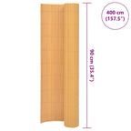 Recinzione da Giardino a Doppio Lato 90x400 cm PVC Gialla