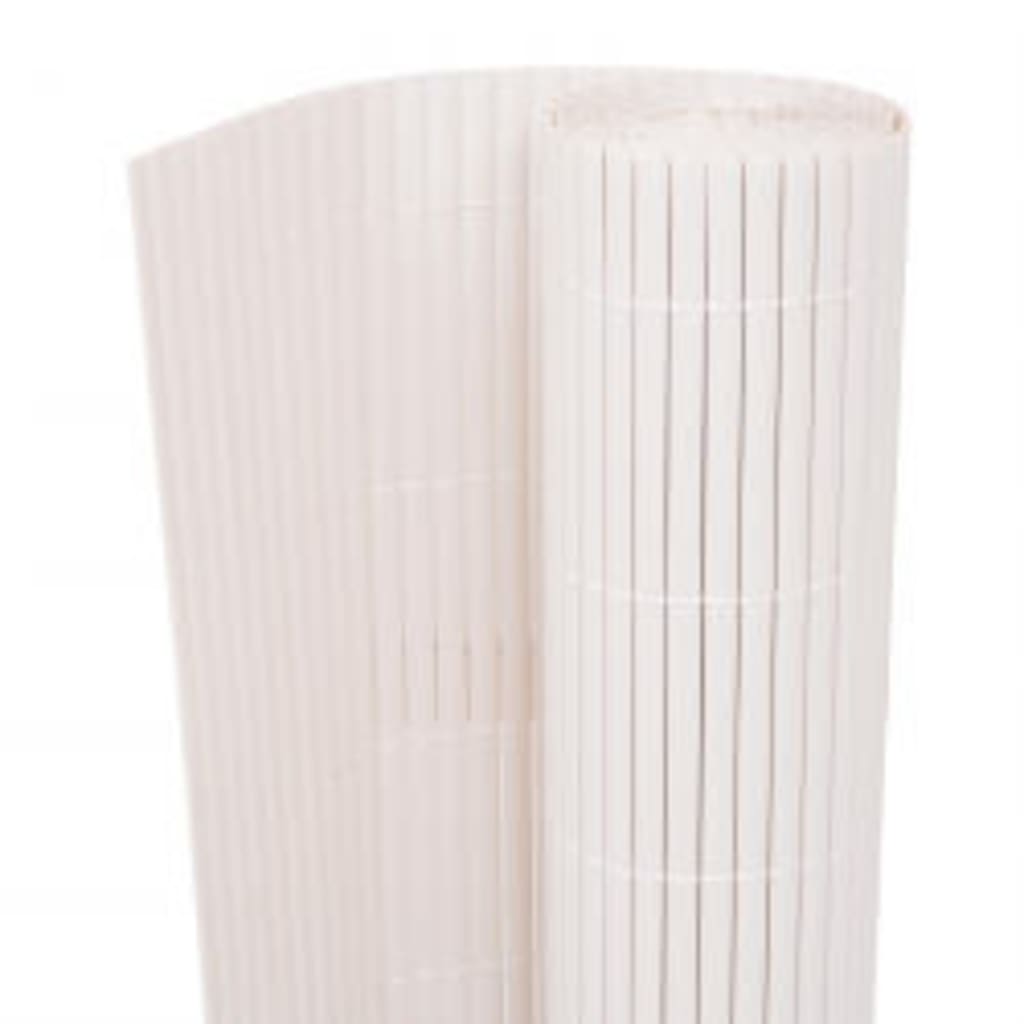 Recinzione da Giardino Doppio Lato PVC 110x300 cm Bianca